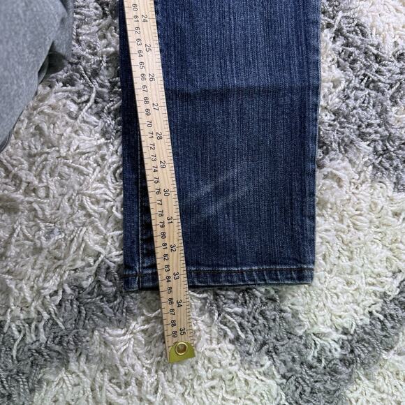 Akademiks New York Womens 32 Denim Jeans Embroidered Bling Sequins Stretch - Picture 6 of 8